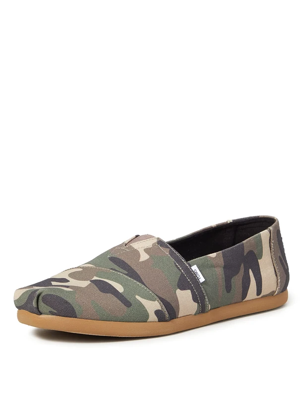TOMS Men's Loafer Flat, Espadrille, Green, 13 UK