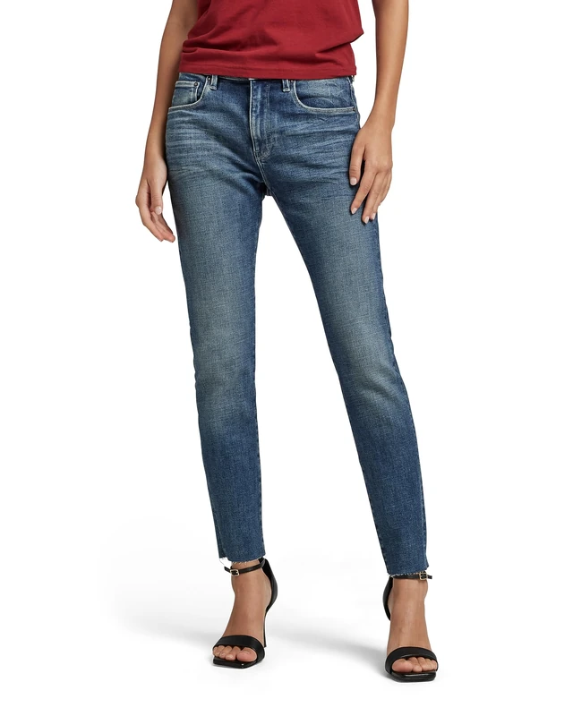 G-Star Women's 3301 Skinny Ankle Jeans, Blue (faded cascade D21291-C051-C606), 30W / 30L