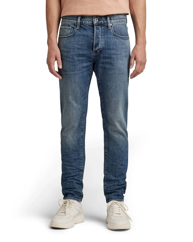 G-Star Men's 3301 Slim style Jeans, Blue (faded santorini 51001-C911-C767), 27W / 30L - Image 1