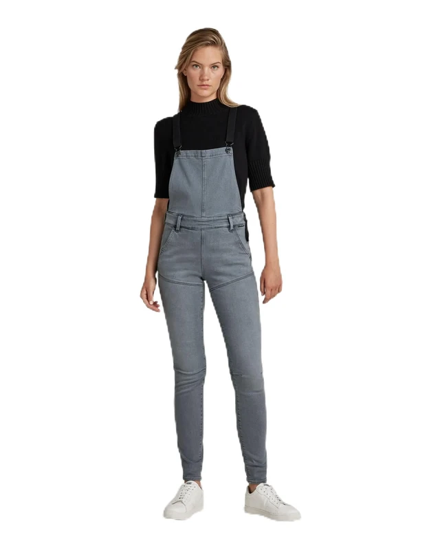 G-Star Women's Worker Radar Dungaree, Grey (sun faded moon grey D21086-C910-C950), 26
