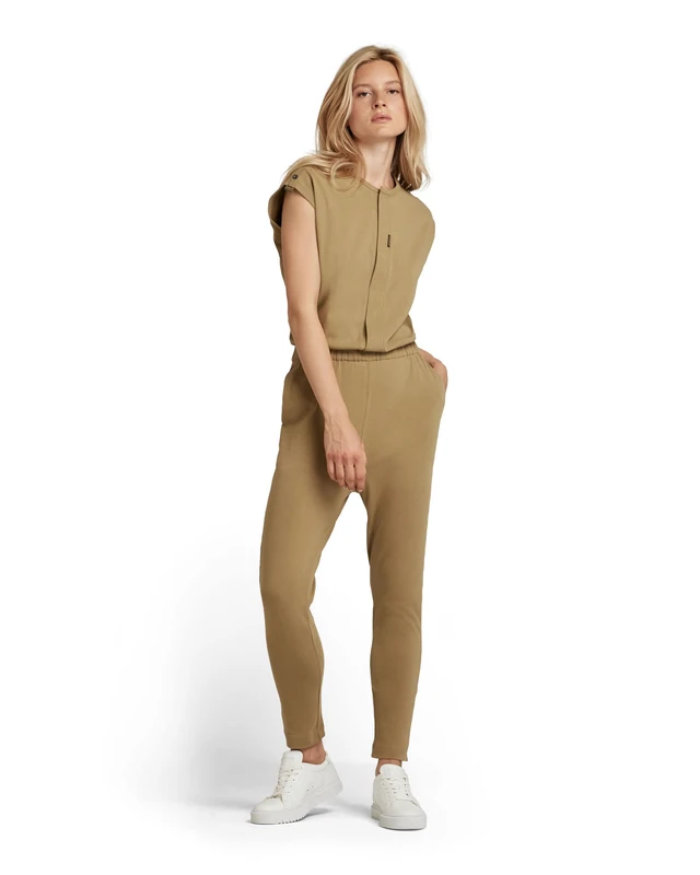 G-Star Women's Snap Button Jumpsuit, Green (fresh army green D21327-C336-9822), XXL