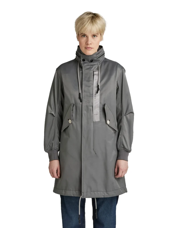 G-Star Women's Fishtail Parka, Grey (granite D21020-C896-1468), M