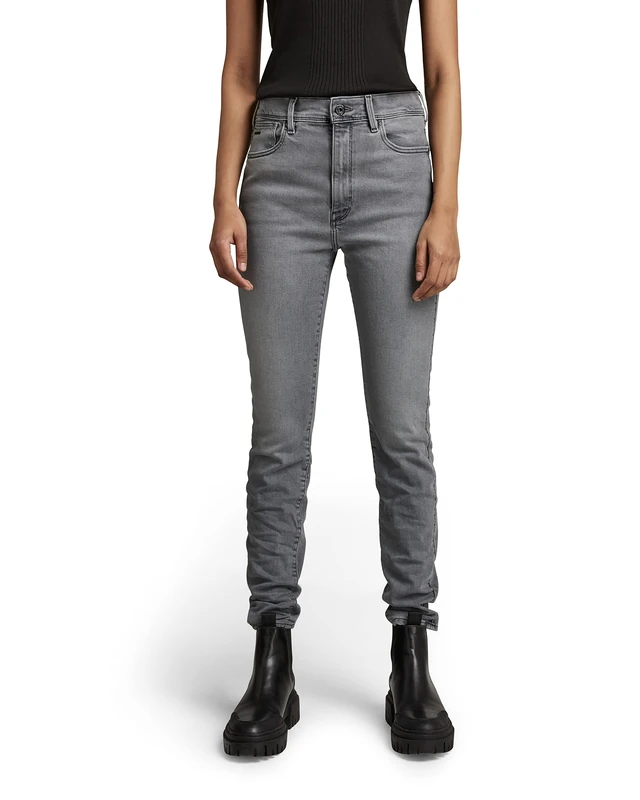 G-Star Women's Kafey Ultra High Skinny Jeans, Grey (sun faded moon grey D15578-C910-C950), 27W / 34L