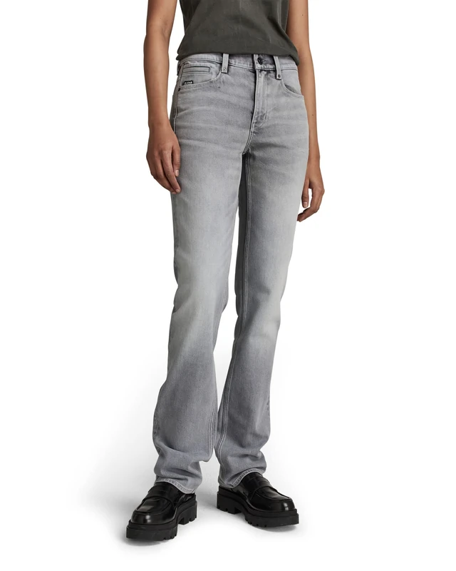 G-Star Women's Noxer Straight Jeans, Grey (sun faded glacier grey D17192-C293-C464), 28W / 34L