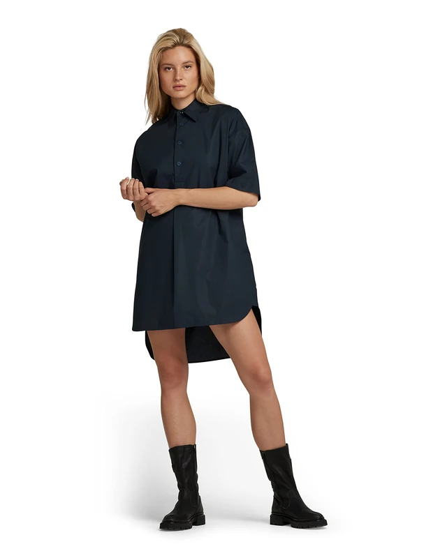 G-Star Women's Shirt Dress, Blue (dk patriot blue D21079-4481-7160), XS