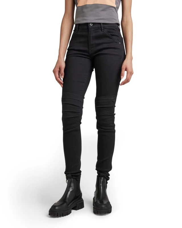 G-Star Women's 1914 3D Skinny Jeans, Black (pitch black D20111-B964-A810), 28W / 32L