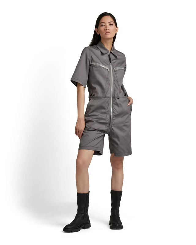 G-Star Women's Multi Zip Playsuit, Grey (granite D21368-C962-1468), M