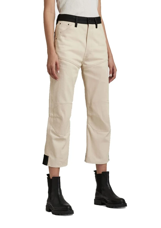 G-Star Women's 5620 3D Cropped Bootcut PM Jeans, Beige (ecru D21066-C525-159), 27W / 34L - Image 1