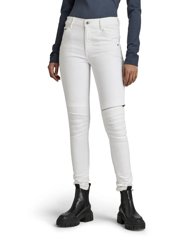 G-Star Women's 1914 3D Skinny Jeans, White (white D20111-C267-110), 25W / 32L - Image 1