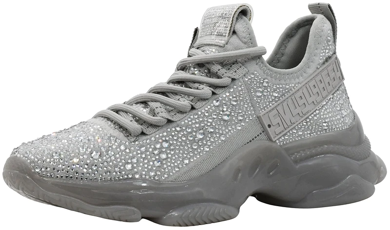 Steve Madden Maxima-R Fashion Sneaker, Grey, 7 M