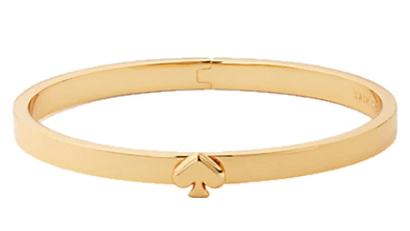 Kate Spade New York Everyday Spade Thin Metal Bangle (Gold)