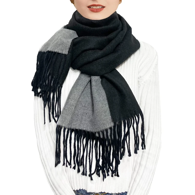 ehsbuy Cashmere Scarfs For Women Soft Pashmina Shawls And Wraps Reversible Long Large Winter Warm Thick Ladies Scarves With Tassel For Weddings Womens Gifts