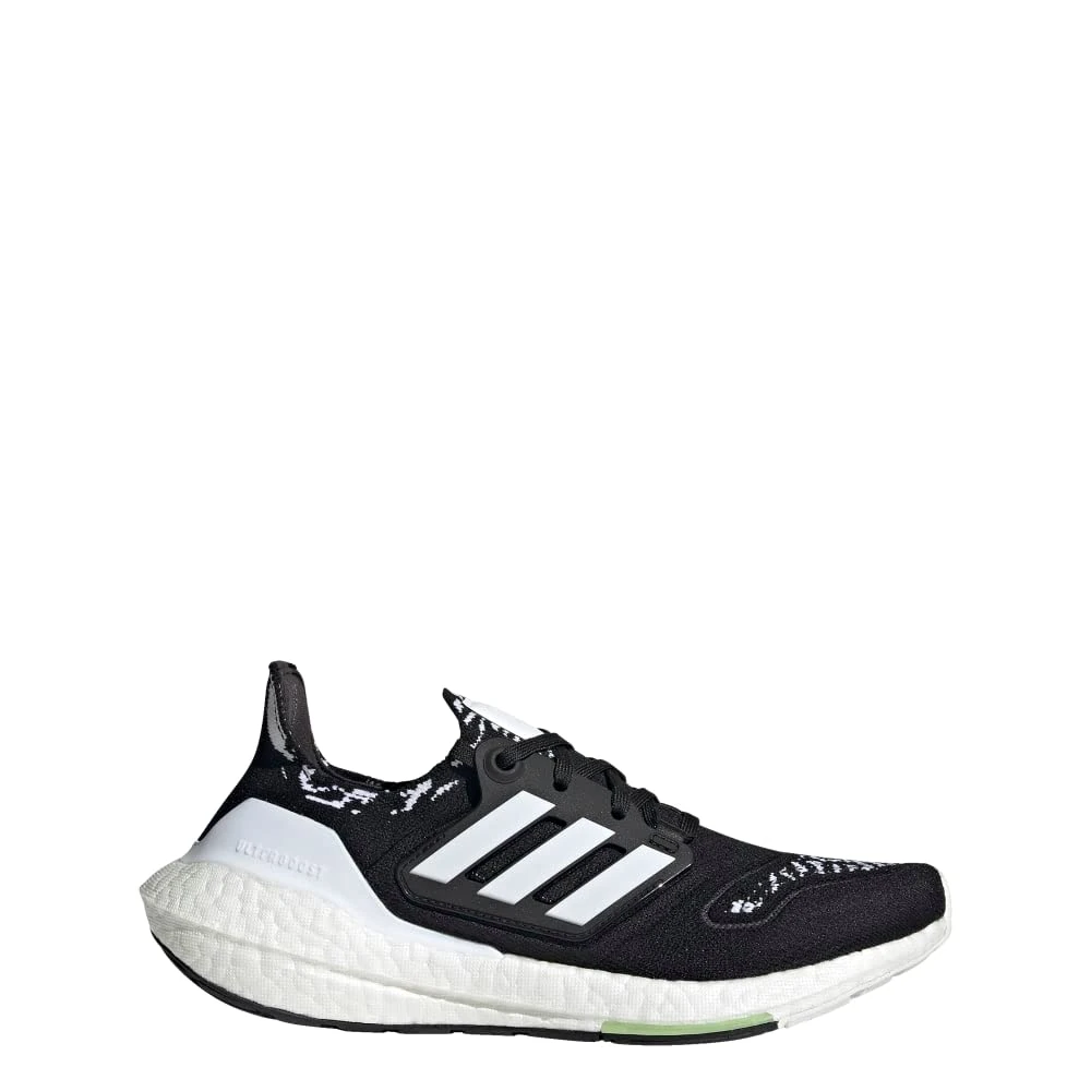 adidas Women's Ultraboost 22 Running Shoe, Black/White/Almost Lime, 9.5 UK