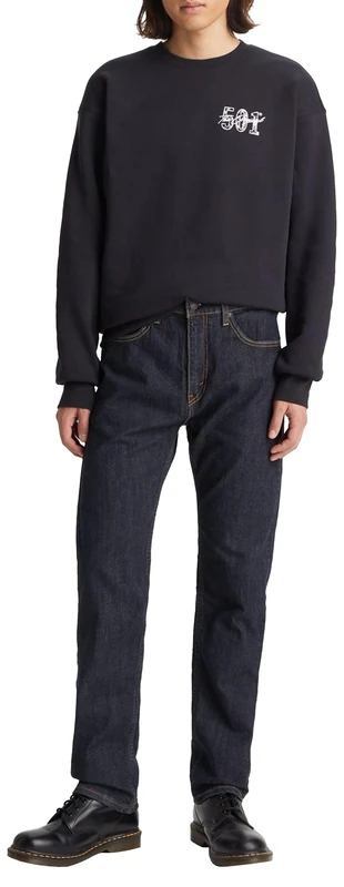 Levi's Men's 505 Regular Fit Jeans Dark Rinse (Dark Blue) 30W /34L