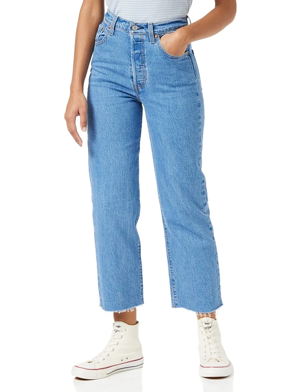 Levi's Women's Ribcage Straight Ankle, Jazz Wave, 29W / 31L - Image 1
