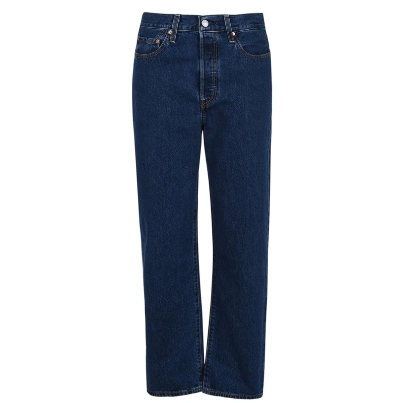 Levi's Women's Ribcage Straight Ankle, Dark Mineral, 25W / 29L