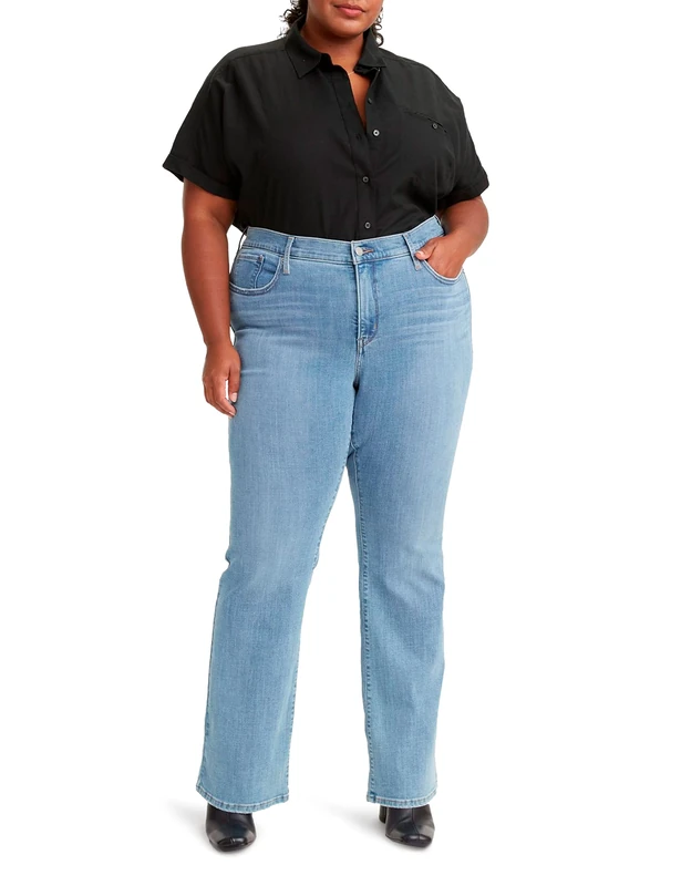 Levi's Women's Plus Size 315 Shaping Bootcut Jeans, Lapis Topic, 14 S - Image 1