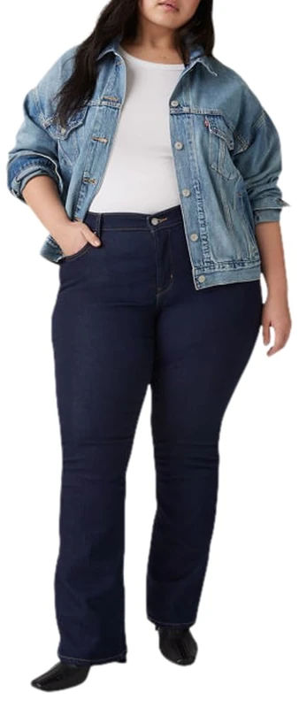 Levi's Women's Plus Size 315 Shaping Bootcut Jeans, Darkest Sky, 14 L