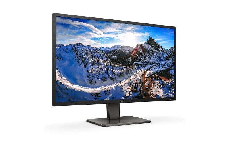Philips 439P1-43 Inch 4K UHD Monitor, 60Hz, 4ms, VA, HDR 400, USB-C Docking, KVM, Speakers, Height Adjust, MultiView (3840 x 2160 @ 60 Hz, 450 cd/m², HDMI/DP/USB-C)