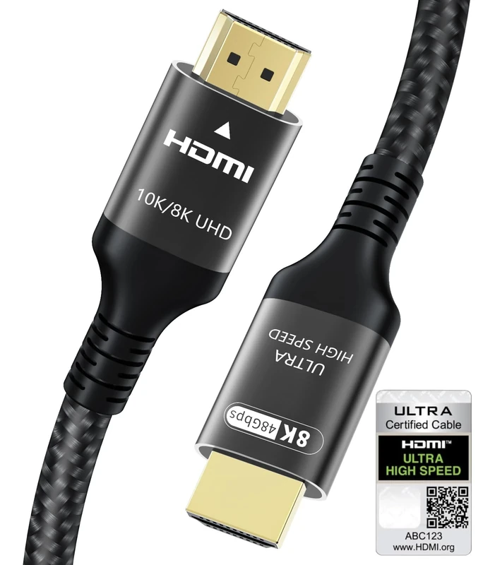 Adauxter Certified HDMI 2.1 Cable 3M - 10K 8K 48Gbps 240Hz