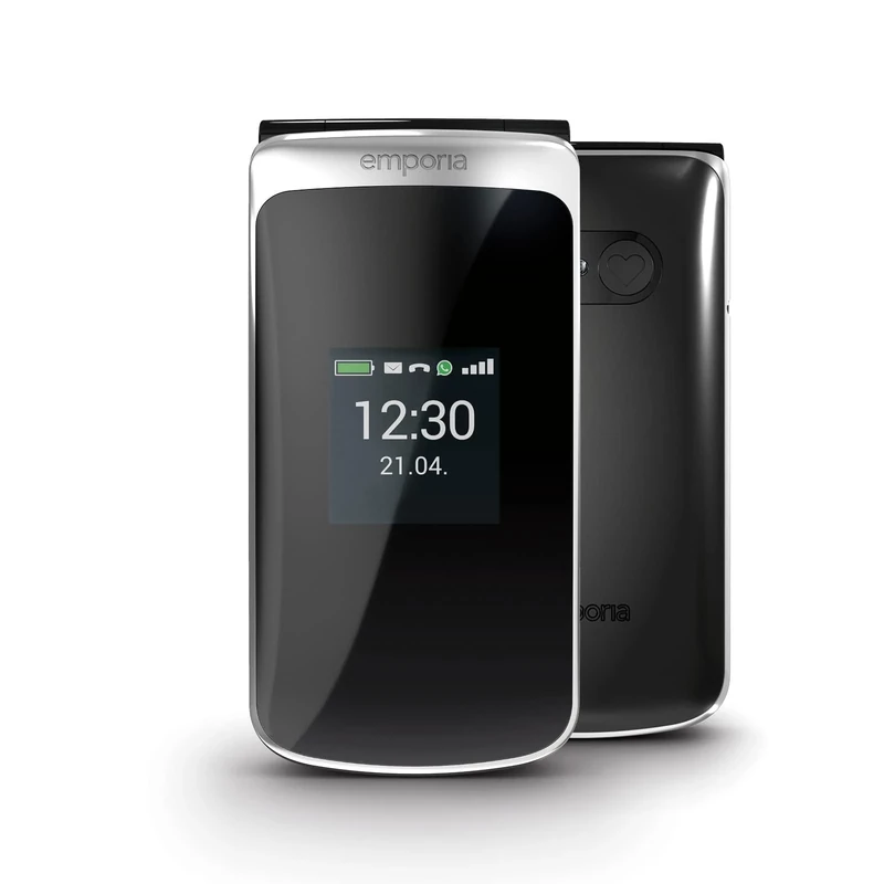 Emporia emporiaTOUCHsmart 2, black, large button folding mobile phone - Image 1