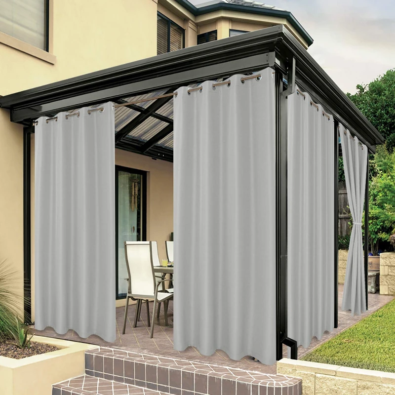 BONZER Waterproof Indoor/Outdoor Curtains for Patio