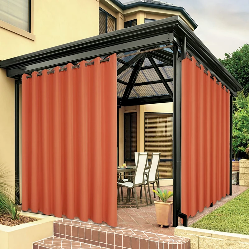 Bonzer Outdoor Waterproof Curtains for Patio Extra Wide
