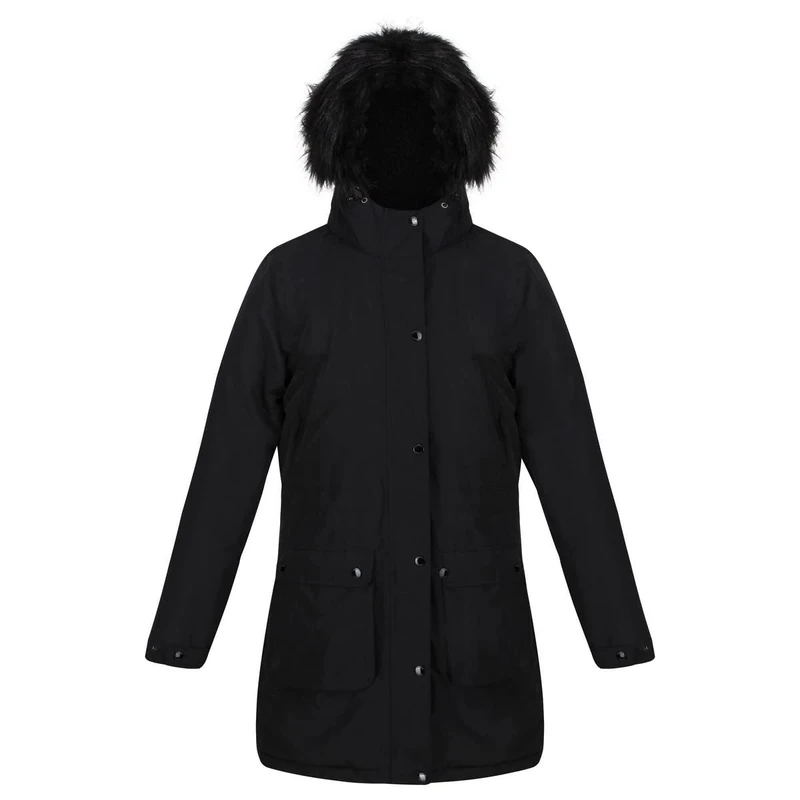 Regatta Womens/Ladies Voltera Heated Waterproof Jacket (10 UK) (Black)