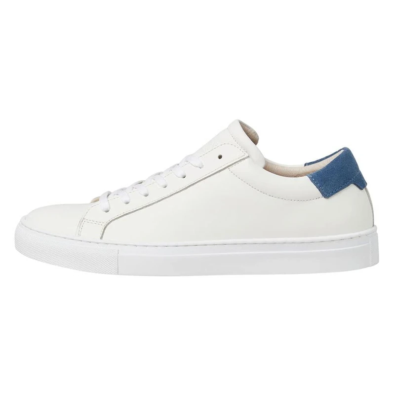 Jack & Jones Men's Jfwcorey Leather Noos Sneaker, White, 6 UK