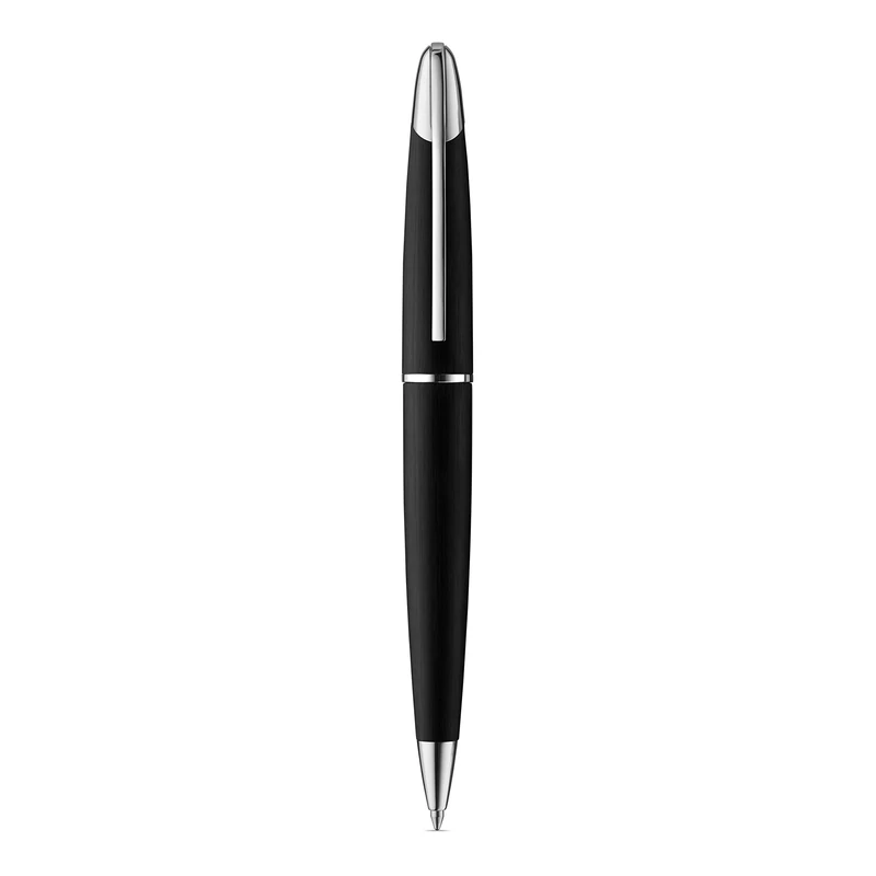 Colibri Equinox Twist ballpoint Pen-Brushed Black Steel and Chrome Finish Luxury Pen-sleek Branded Spring Clip-Comes In A Nice Gift Box-Gift for Men and Women