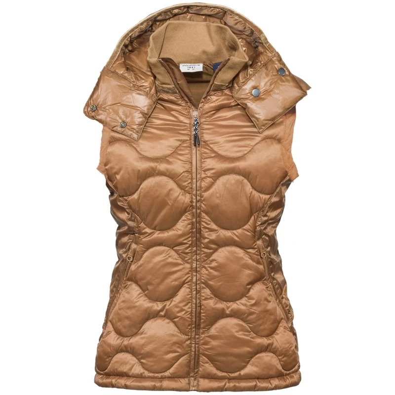 Dolomite Women's CHALECO WS CORVARA RETRO LIGHT Waistcoat, caramel brown, XS - Image 1