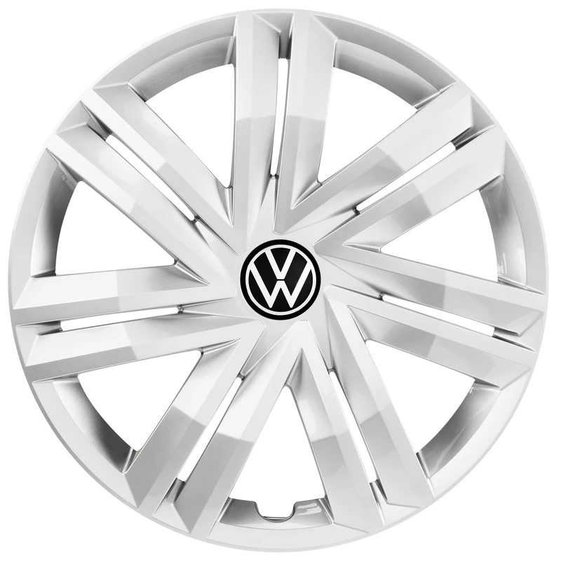 Volkswagen 2G0071454AUWP Hub Caps (4 Pieces) Wheel Trims 14 Inch Wheel Trims, Silver