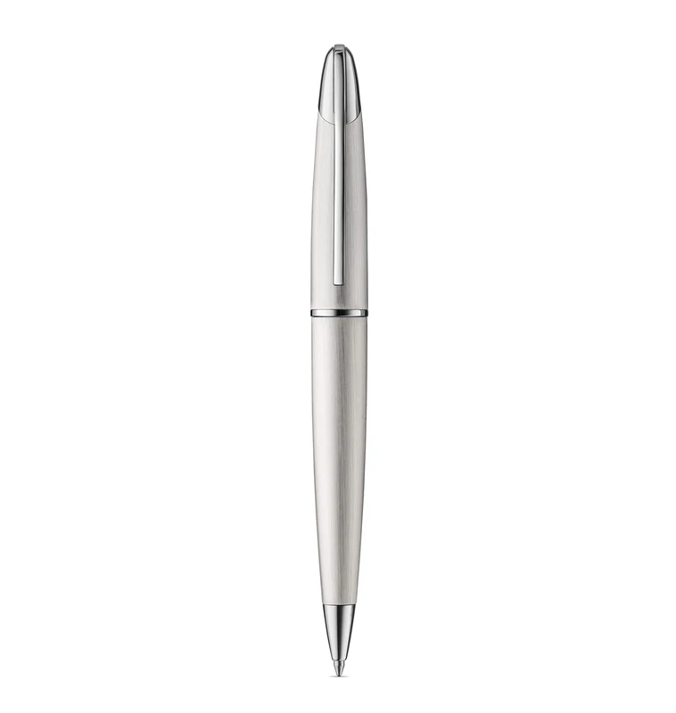 Colibri Equinox Twist Ballpoint Pen-brushed Steel and Chrome Luxury Pen-sleek Branded Spring Clip- Comes In A Nice Gift Box-Gift For Men And Women