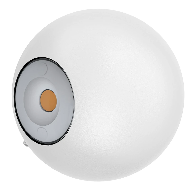 Eglo LED Outdoor Wall Light Abugo, 2 Bulb External Porch Lighting Made of White cast Aluminium and Clear Glass, Warm White Outside lamp, IP54