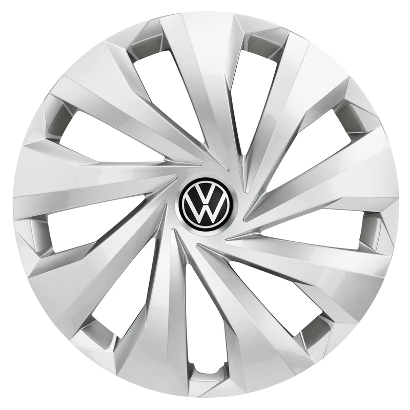 Volkswagen 2G0071455AUWP Wheel Trims 15 Inch Steel Rims 4 x Hub Caps Silver