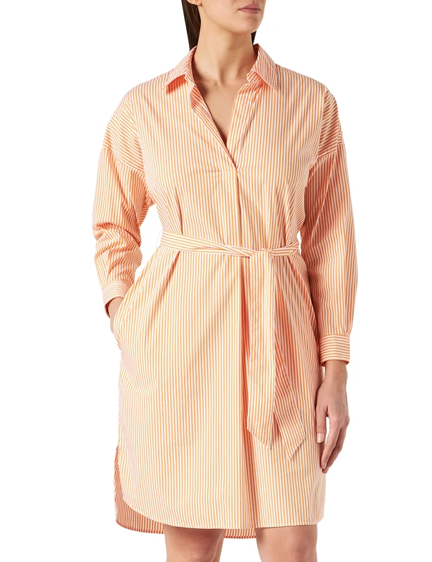 BOSS Women's C_Detelizza Dress, Medium Orange815, 8