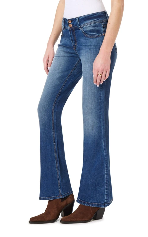 WallFlower Women's Plus Size Instastretch Luscious Curvy Bootcut Jeans, Pia, 11
