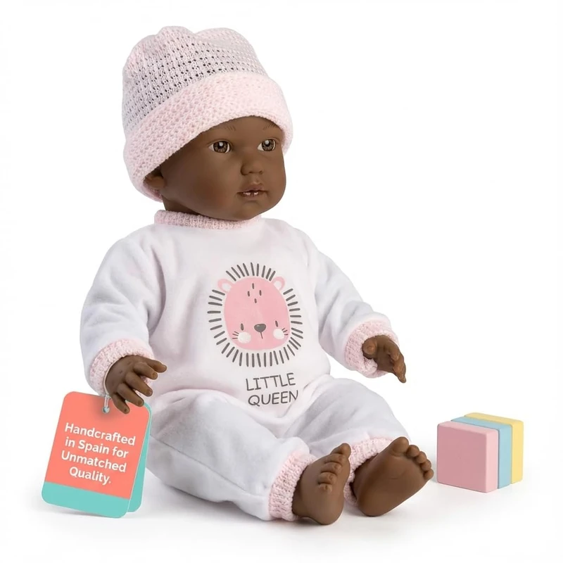 Llorens Doll Lorona Cuquita 30 cm with Fabric Body and Pacifier