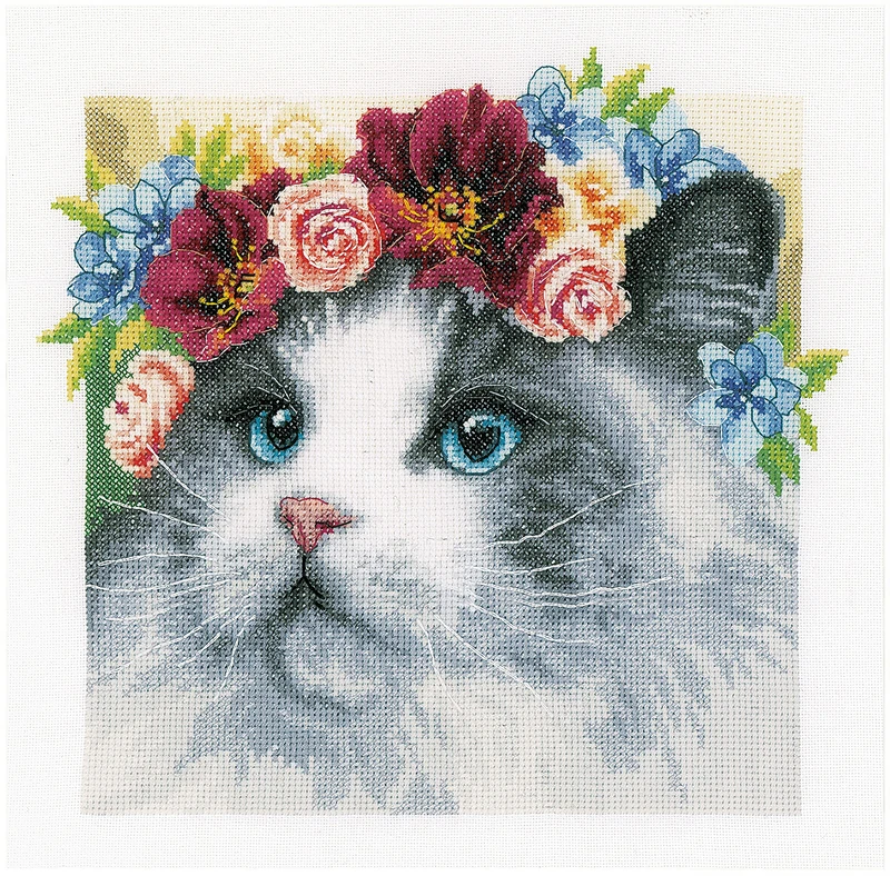 Lanarte PN-0189340 Counted Cross Stitch Kit, Cotton, Multi-Colour, 29 x 29 cm