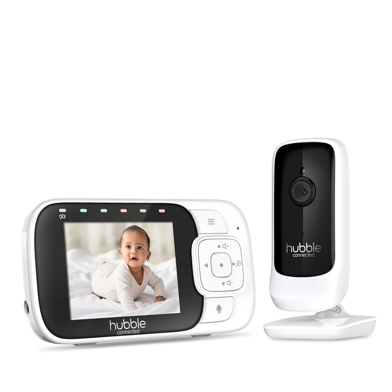 Hubble View+ 2.8" Baby Monitor with Camera, Digital Pan Tilt Zoom, 2-Way Talk, Night Vision, Room Temperature Monitor, Baby Video Monitor Camera, Sound Level Indicator, 1000ft Range, No Wifi Baby Cam