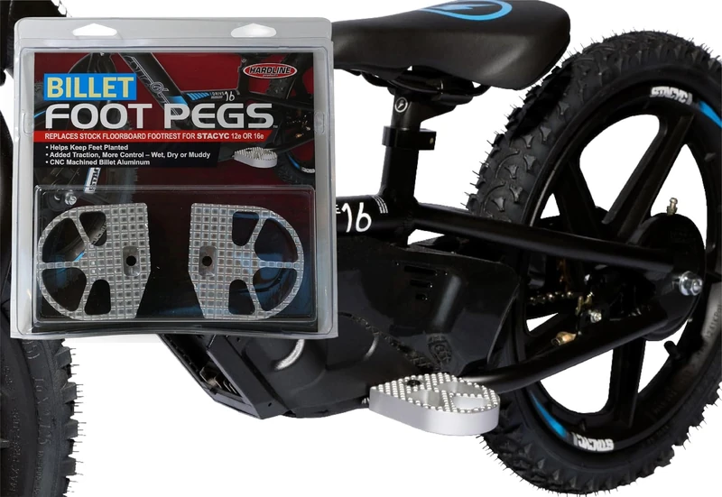 Hardline Products Foot Pegs for Stacyc® bikes - SFP-1 - Image 1