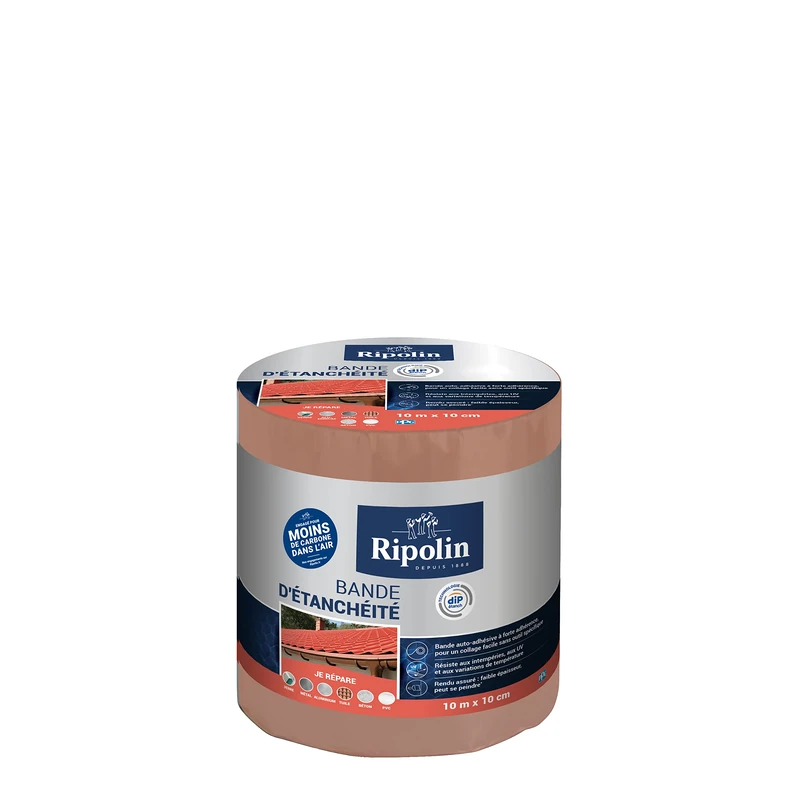 RIPOLIN Anti-Crack Adhesive Sealing Tape - Tape Type: 10 cm x 10 m Terracotta