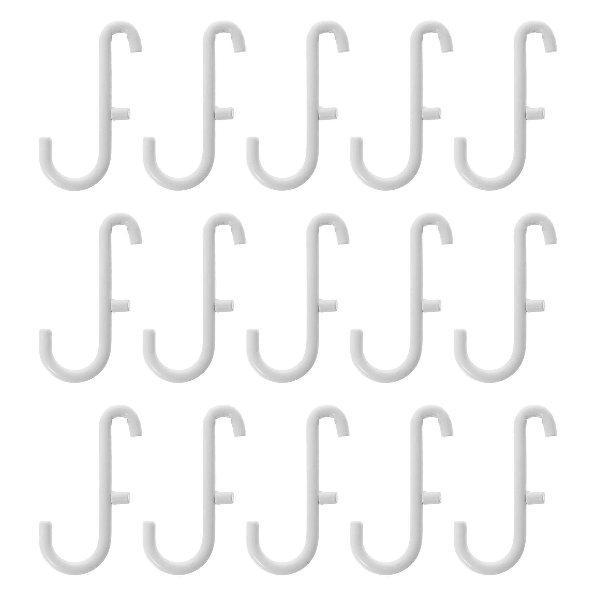 Ikea SKADIS Hooks (Fits SKADIS Peg Board), White, 6x2.5 Centimetres - Set of 15
