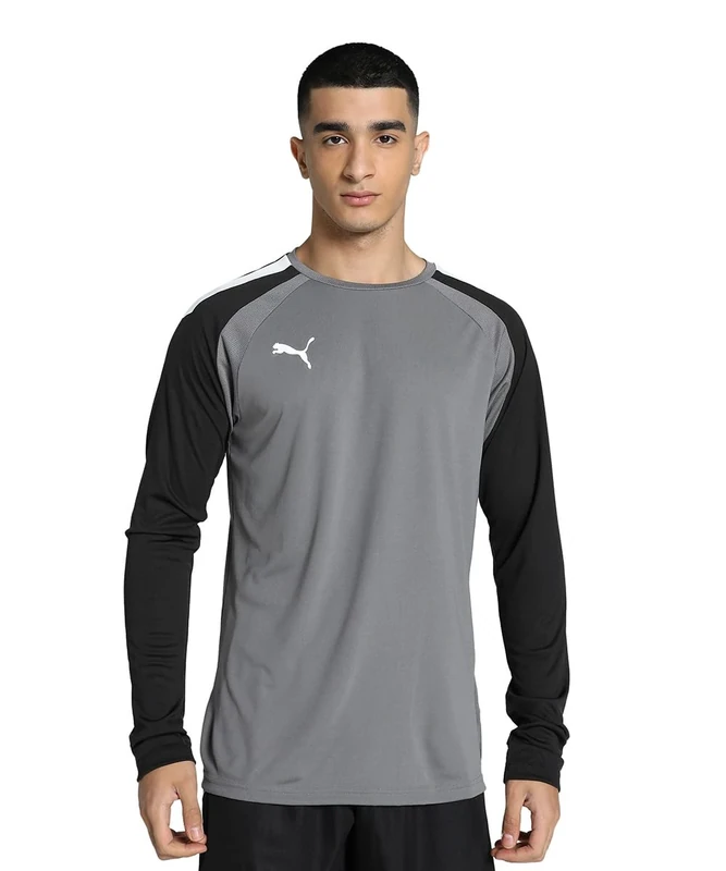 PUMA Mens Teampacer Gk Jersey Long Sleeve T-Shirt, Smoked Pearl-puma Black-puma White, L EU