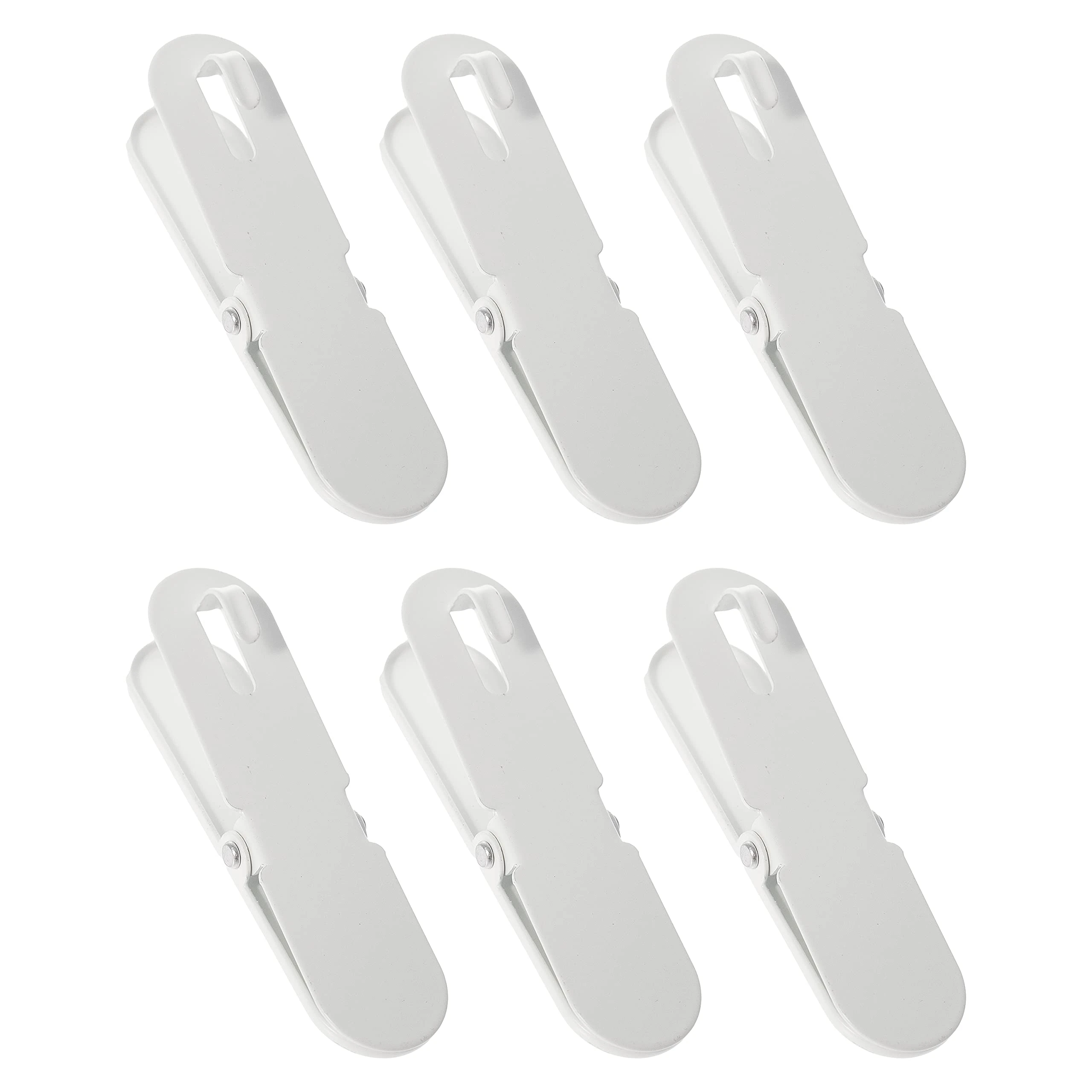 Ikea SKADIS Clips (Fits SKADIS Peg Board), White, 2x8 Centimetres - Set of 6