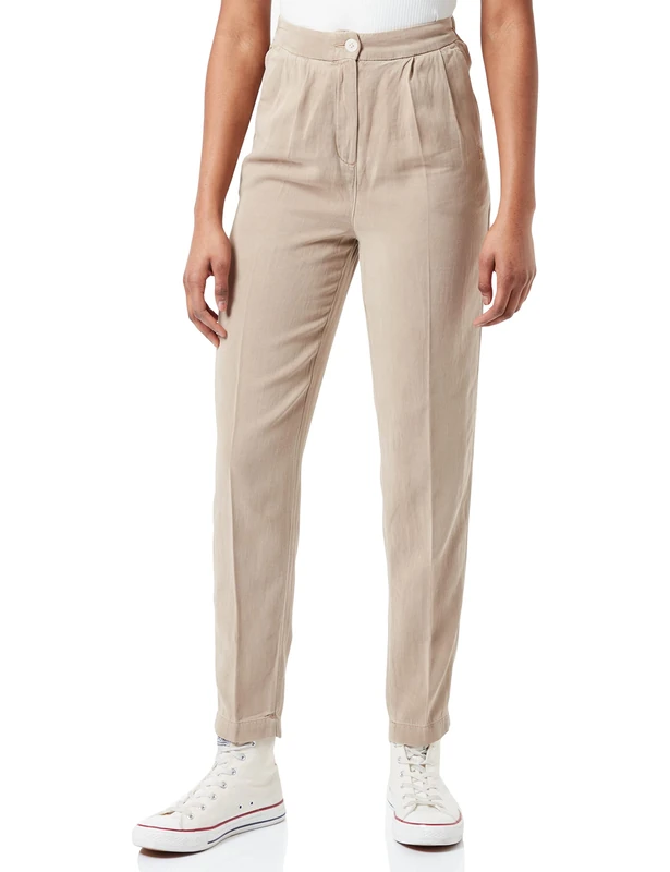 Tommy Hilfiger Tencel Tapered Pleated Pant Beige - Image 1