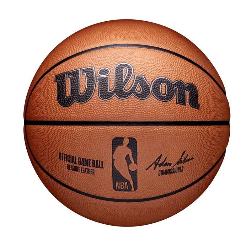 Wilson NBA Official Game Ball, Indoor, Leather, Size: 7, Brown