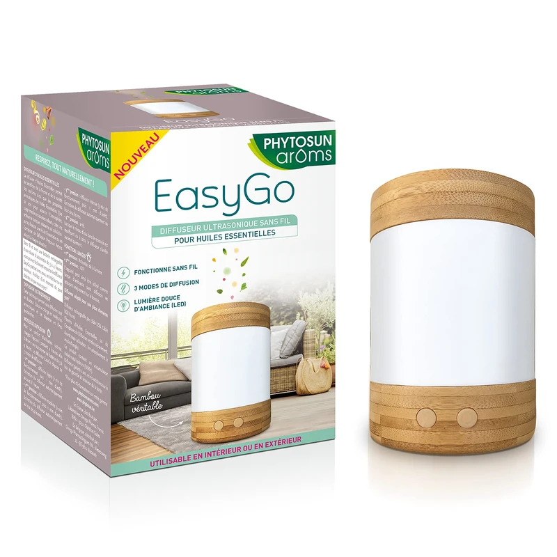 Phytosun arôms — Wireless Ultrasonic Essential Oil Diffuser - EasyGo - Nomad, battery operated