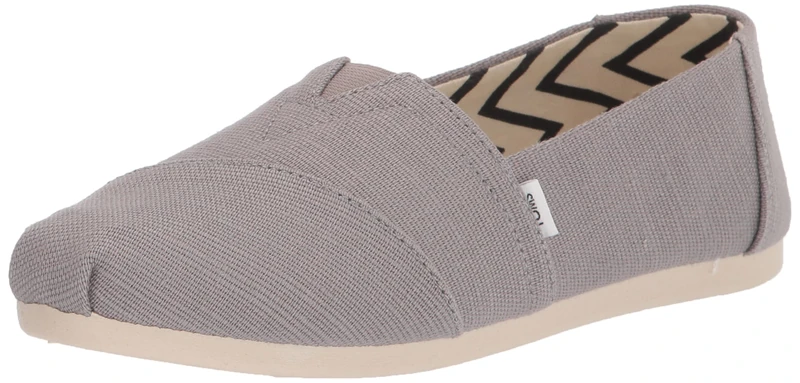 TOMS Womens Alpargata Classic New Core Loafer Flat, Grey, 10 UK