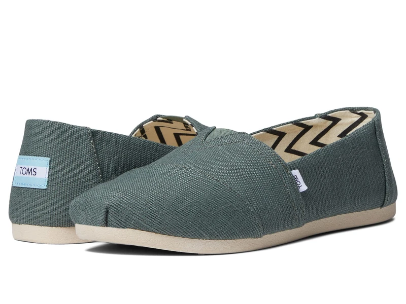TOMS Women's Earthwise Canvas Espadrille Eco-Friendly Sustainable Comfort Shoe Green